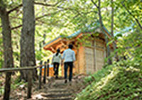 温泉神社への散歩道